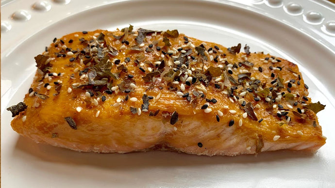 Miso-Glazed Salmon topped with Bonito Seaweed Sprinkles