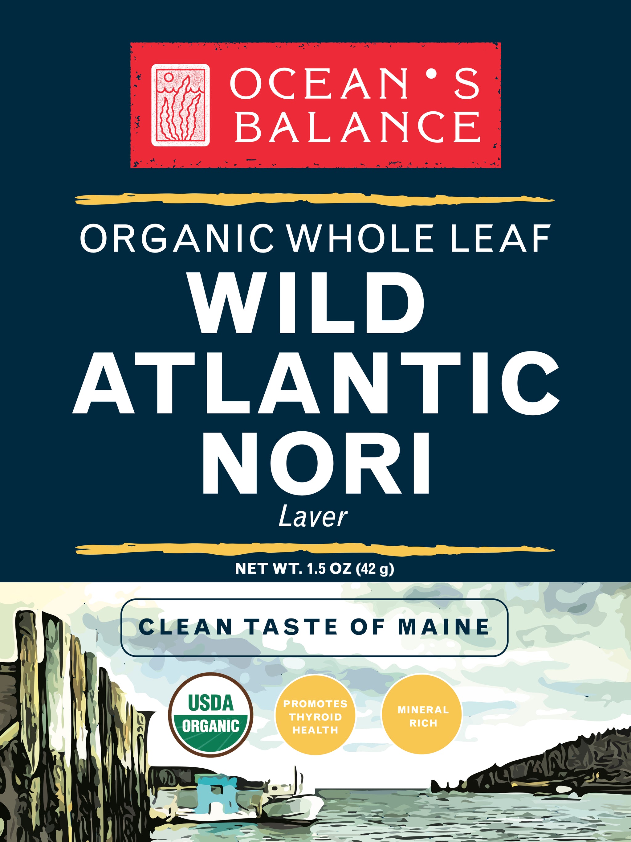 Organic Wild Atlantic Nori Whole Leaf